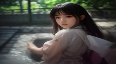 中式推拿按摩房技师用双手拇指在客户背部循经推拿，手法专业，办公室白领久坐疲劳场景